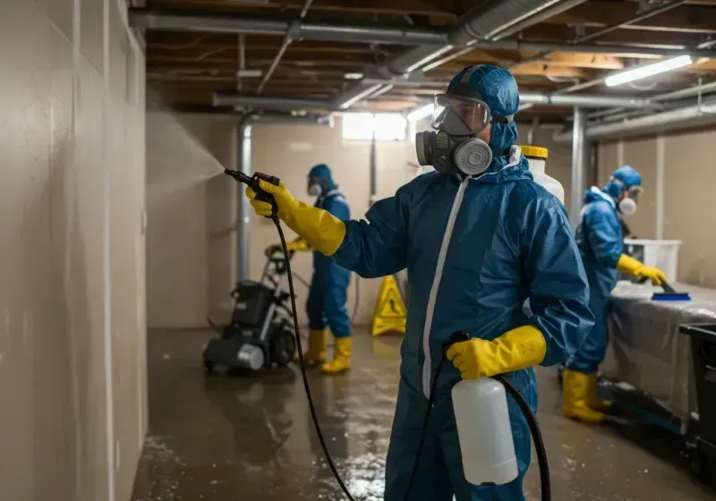 Basement Sanitization and Antimicrobial Treatment process in Conway, SC